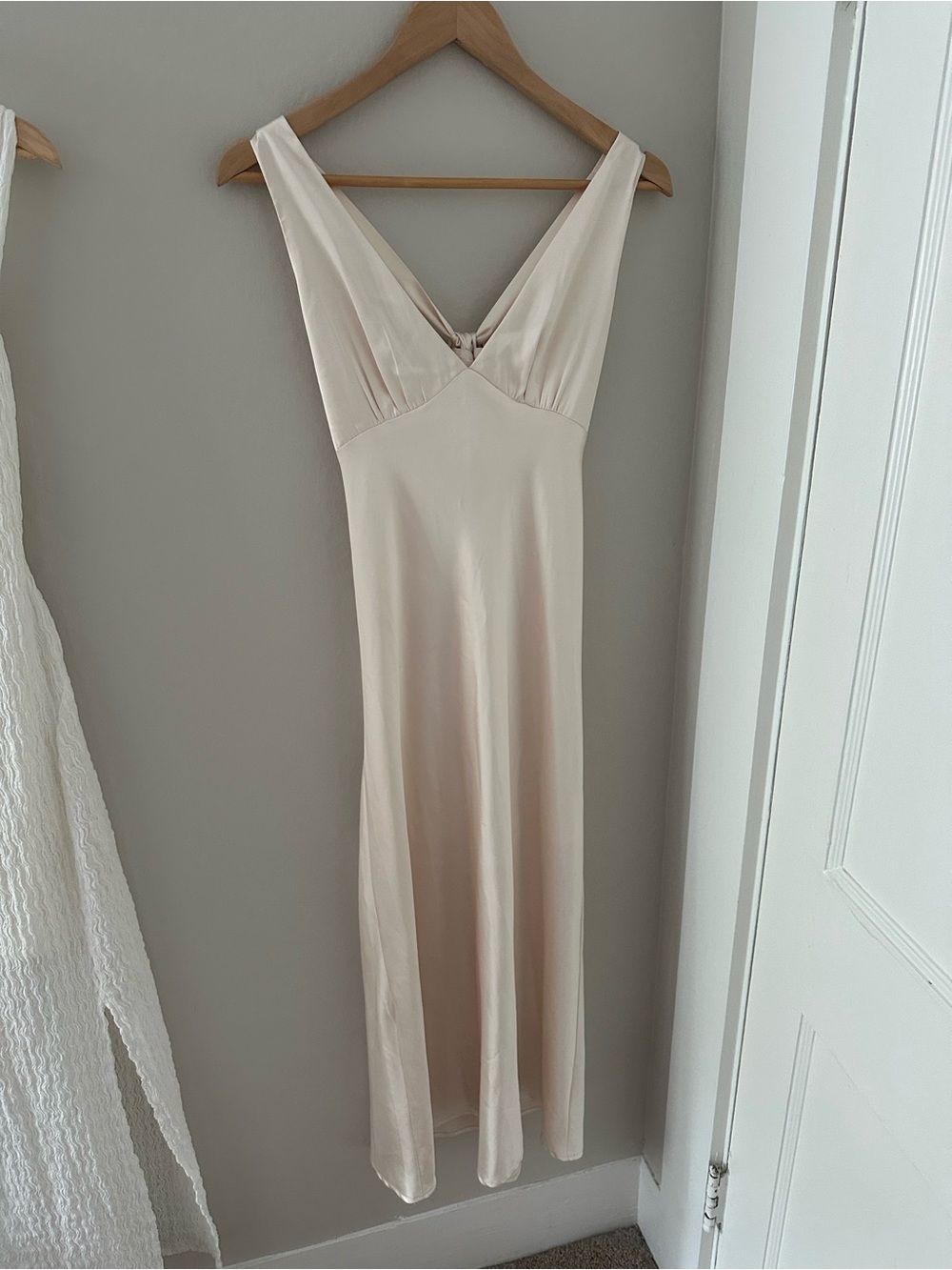 Pedals and Pup Silky Cream Dress